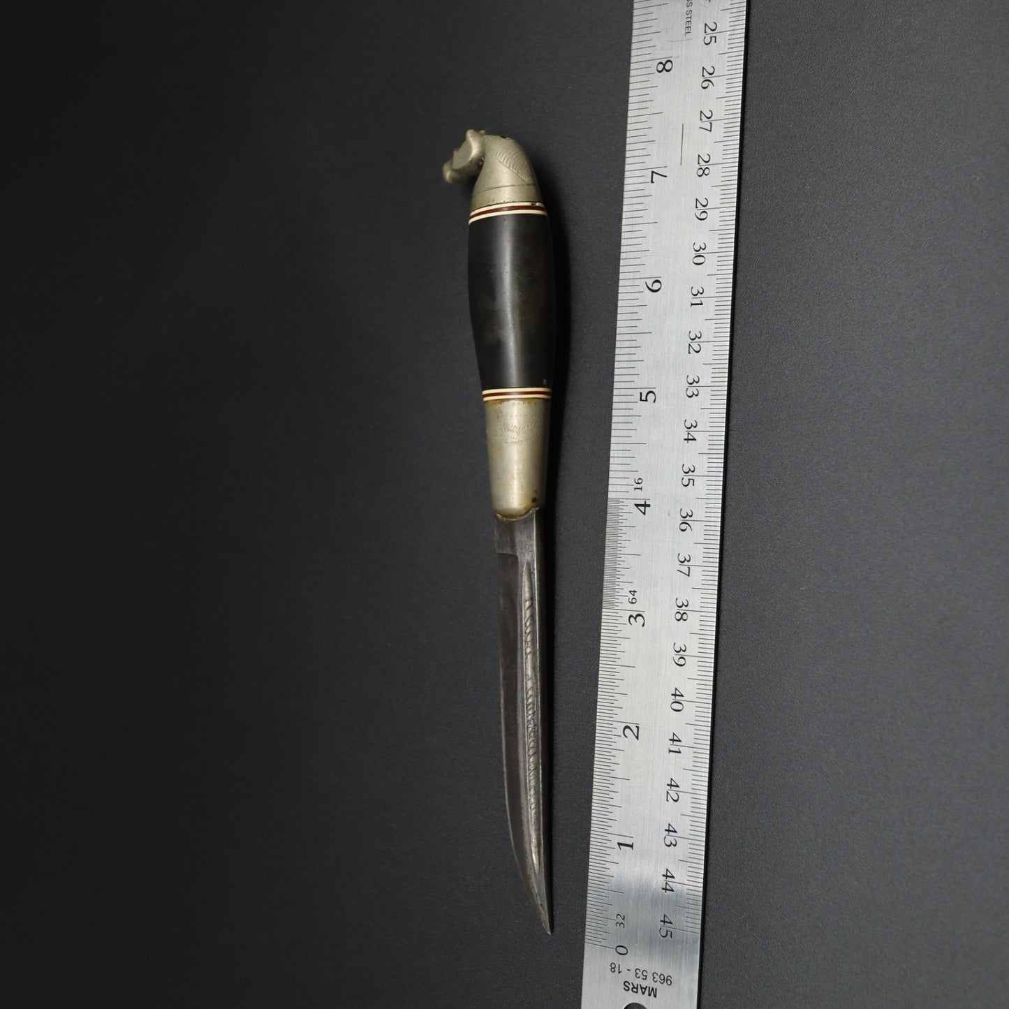 Vintage Finnish Horse Head Puukko Desk Knife Letter Opener Kauhava Finland Style