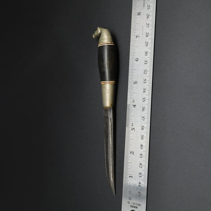 Vintage Finnish Horse Head Puukko Desk Knife Letter Opener Kauhava Finland Style