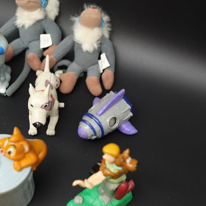 Vintage Toys Lot Disney Lion King Rafiki Mulan Peanuts Snoopy Scooby Doo Felix