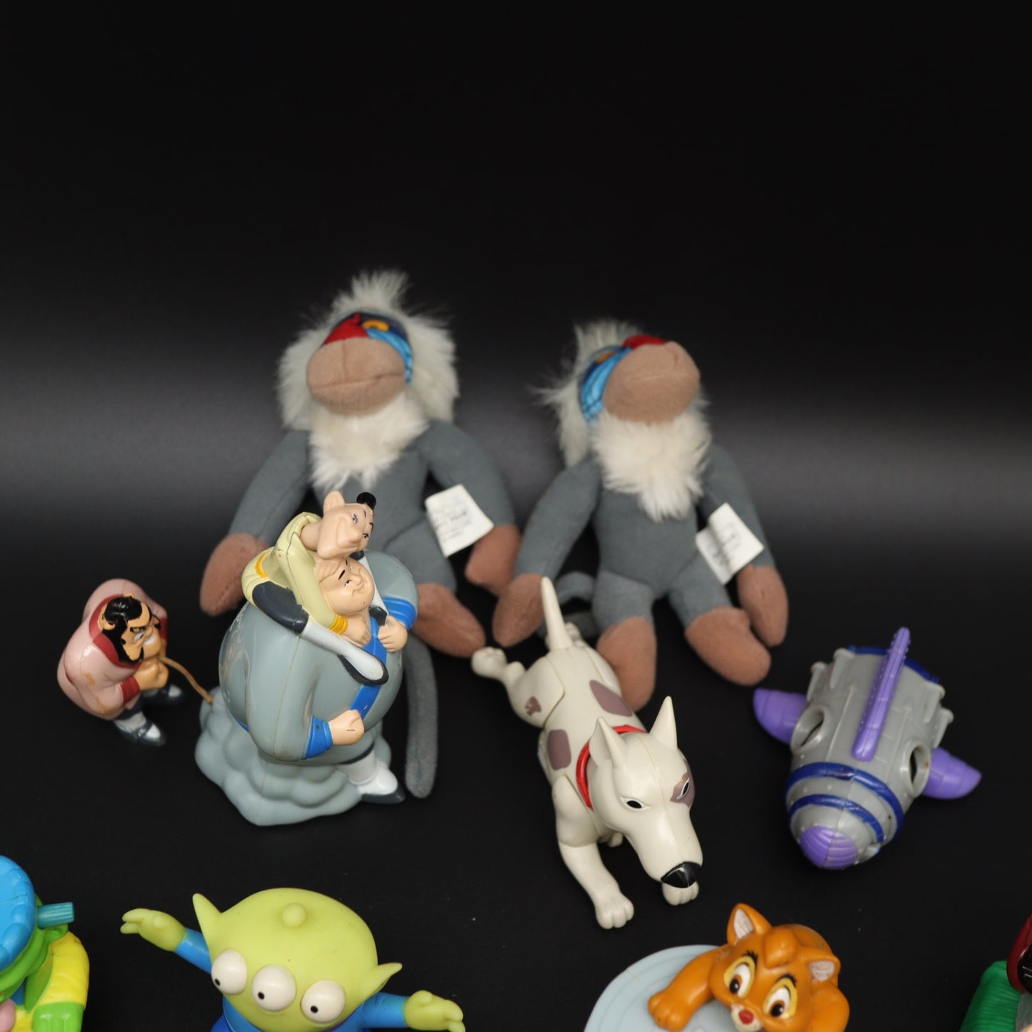 Vintage Toys Lot Disney Lion King Rafiki Mulan Peanuts Snoopy Scooby Doo Felix