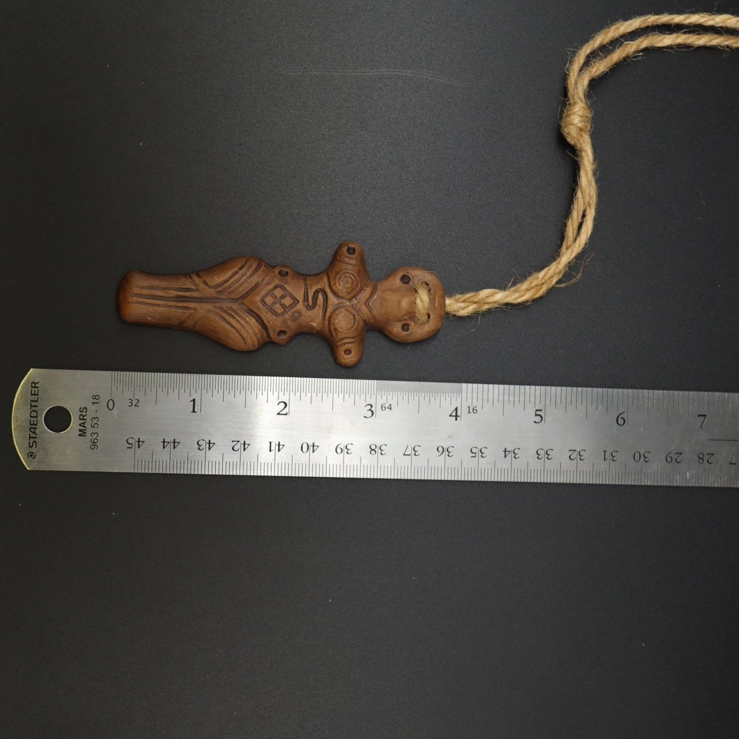Neolithic Cucuteni Trypillia Goddess Fertility Idol Clay Terracotta Pendant