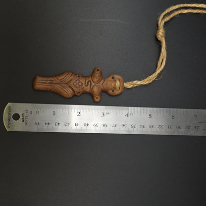 Neolithic Cucuteni Trypillia Goddess Fertility Idol Clay Terracotta Pendant