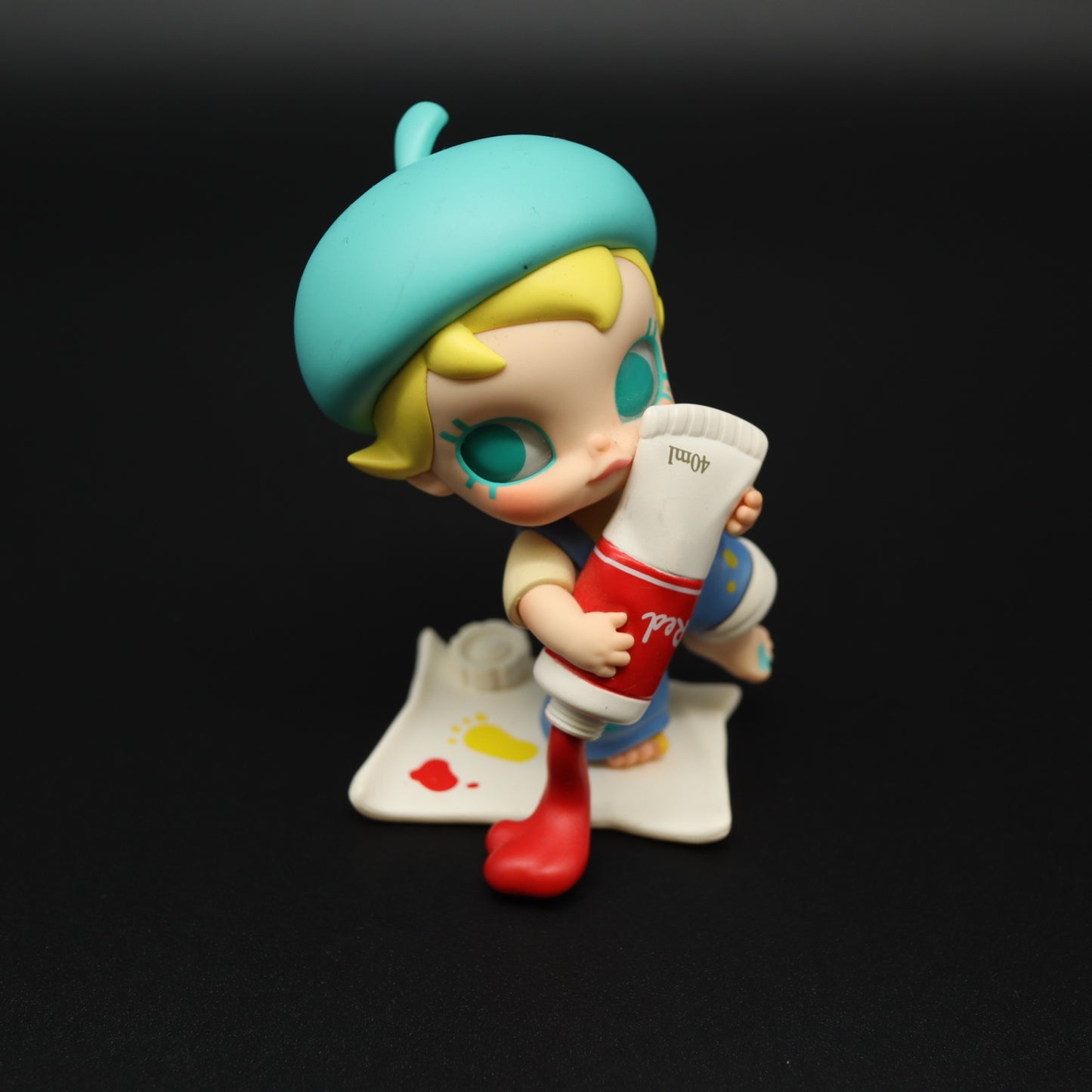 POP MART Molly Painter Red Paint Tube Figurine Kennyswork Designer Art Toy
