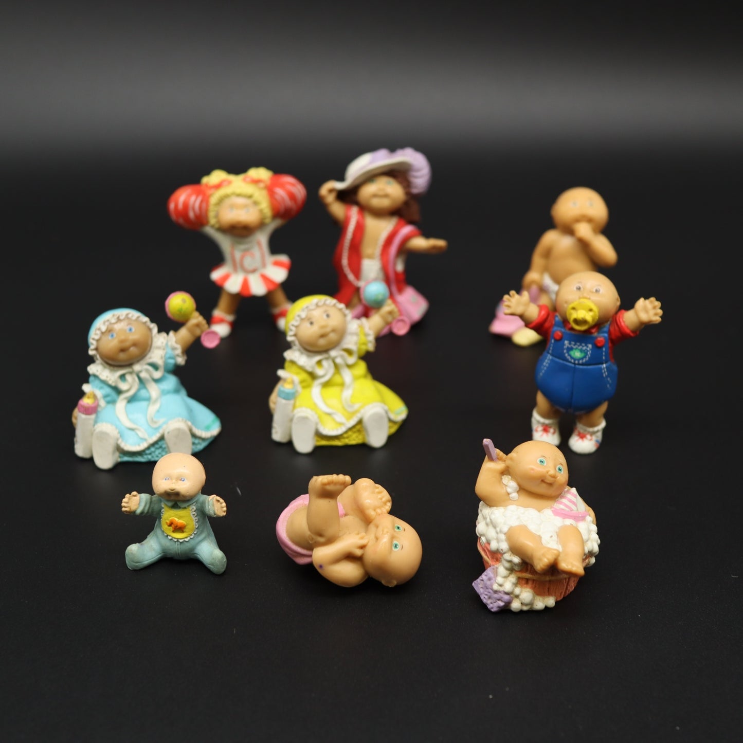 Vintage Cabbage Patch Kids Mini PVC Figurines Lot 80s Collectibles Xavier Roberts