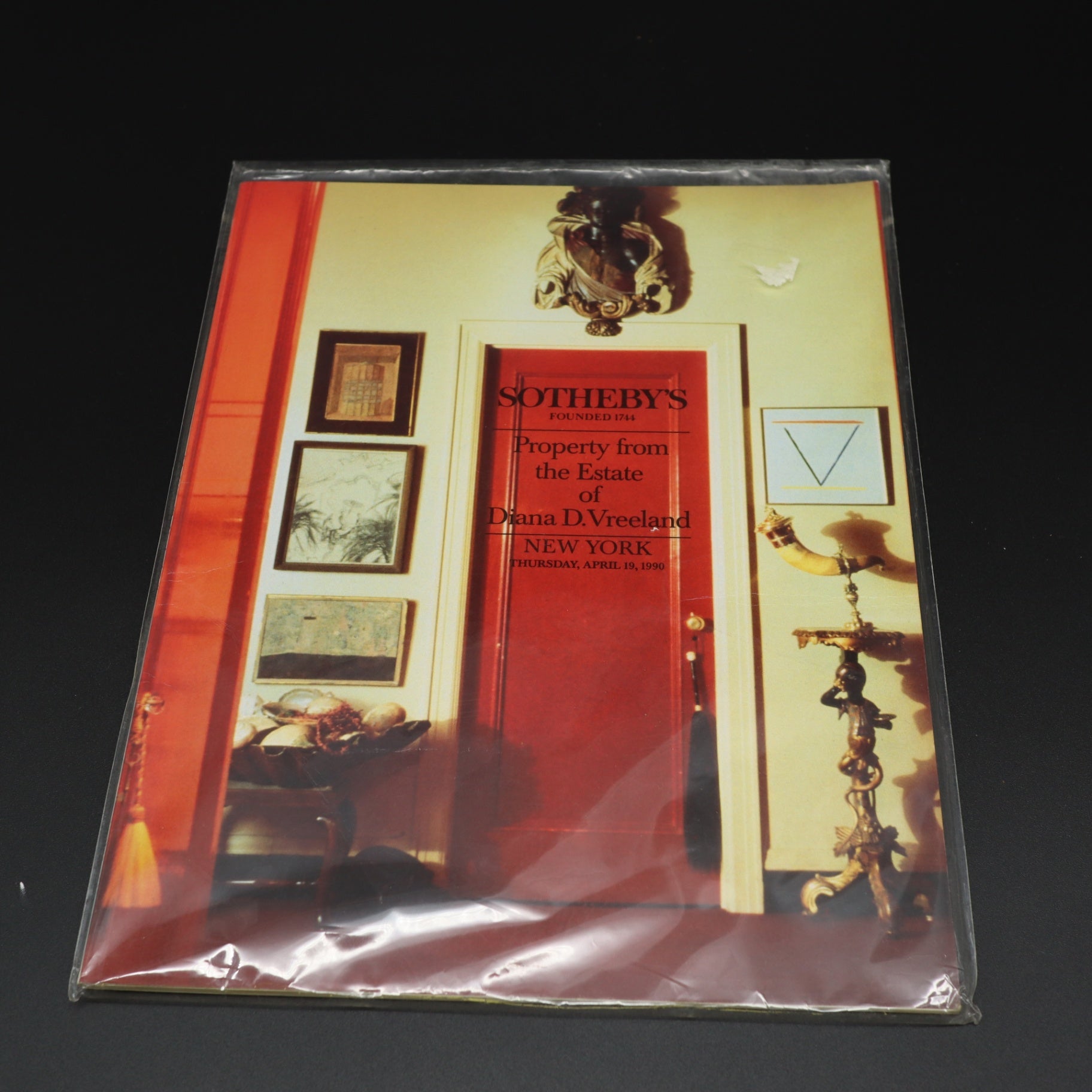 Sotheby's Estate of Diana Vreeland Auction Catalog 1990 New York Fashion Icon