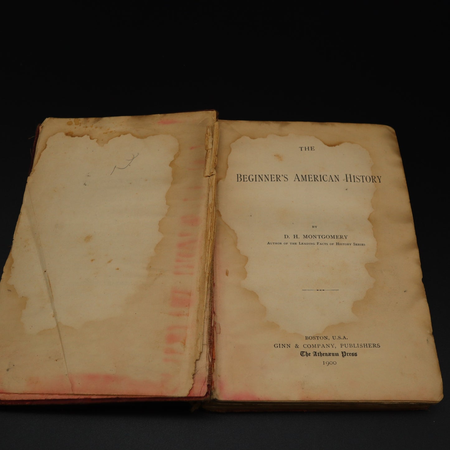 The Beginners American History Antique Book 1900 DH Montgomery Ginn Company