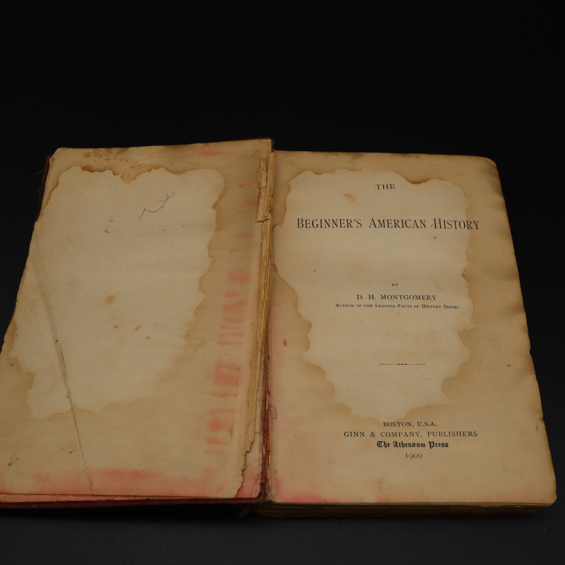 The Beginners American History Antique Book 1900 DH Montgomery Ginn Company