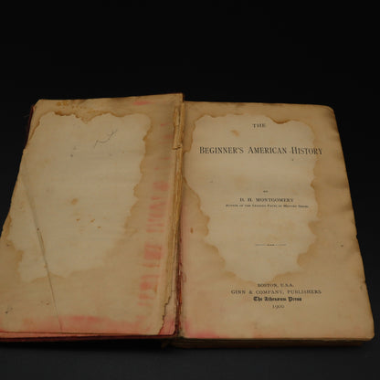 The Beginners American History Antique Book 1900 DH Montgomery Ginn Company
