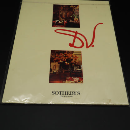 Sotheby's Estate of Diana Vreeland Auction Catalog 1990 New York Fashion Icon