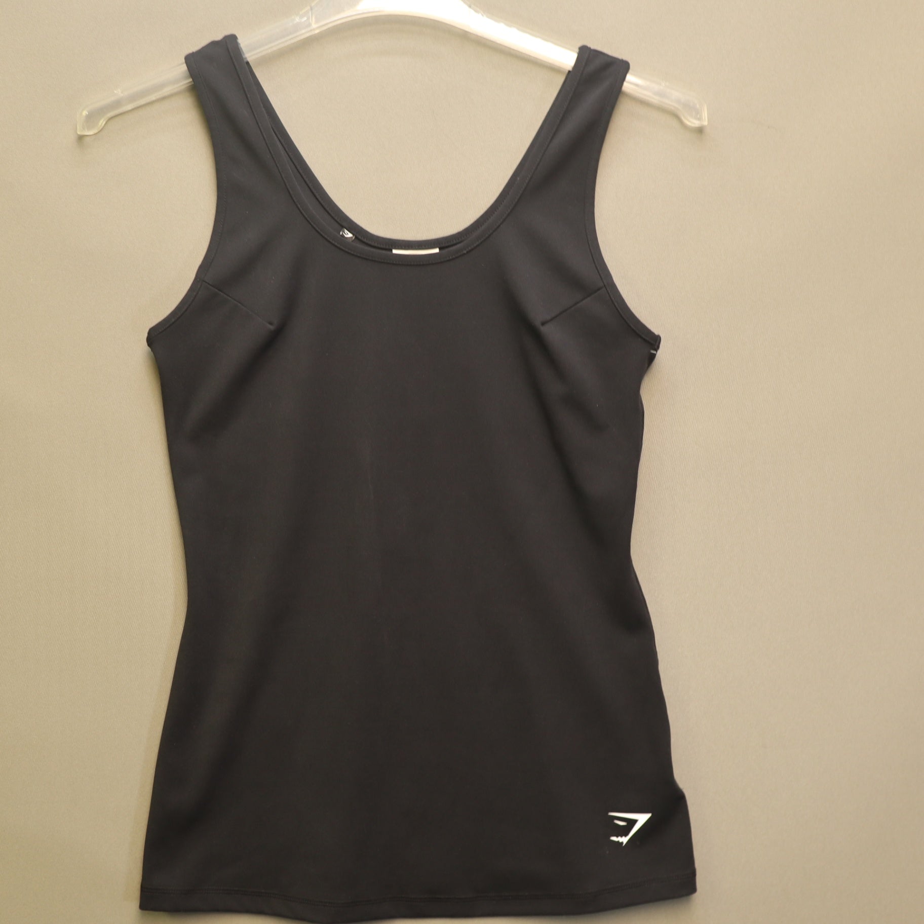 Gymshark Scoop Neck Athletic Tank Top Medium Black Workout Gym Top