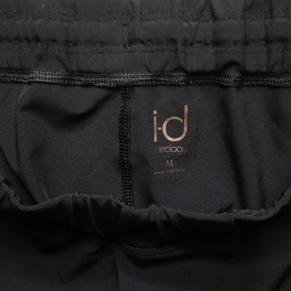 Ideology Mens Black Athletic Jogger Pants Medium Ankle Zip Reflective Strip