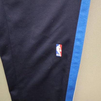 Adidas Dallas Mavericks Tearaway Track Pants Large Navy Blue Warm Up Snap NBA