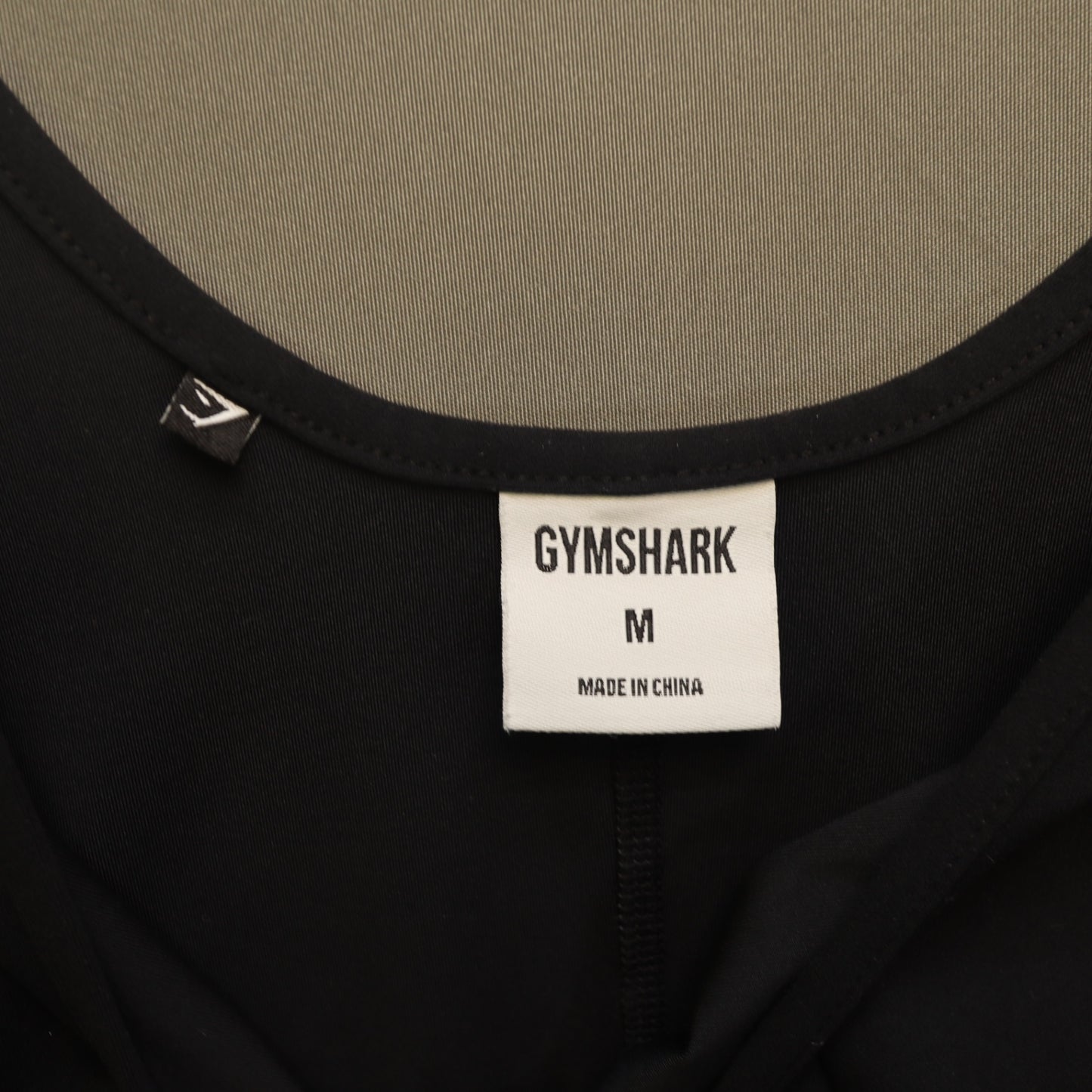 Gymshark Scoop Neck Athletic Tank Top Medium Black Workout Gym Top
