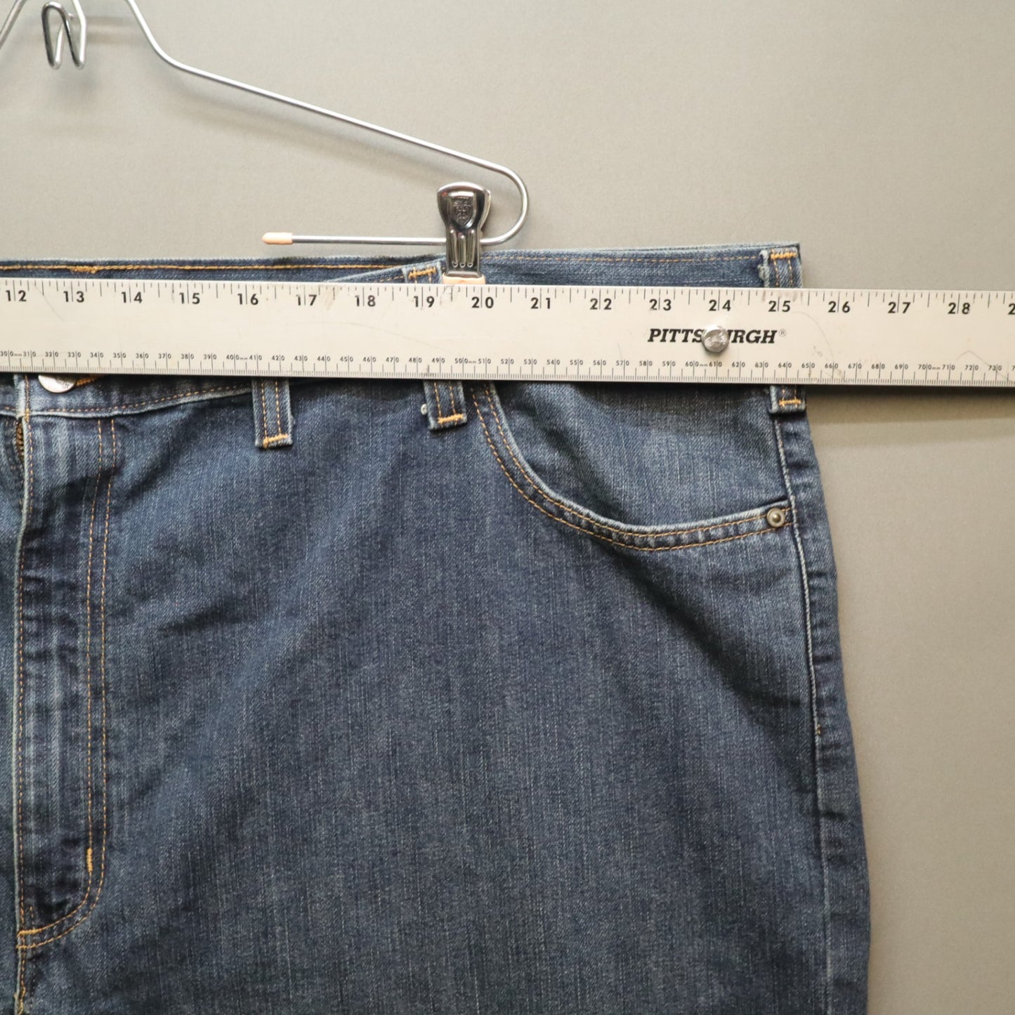 Carhartt Mens Relaxed Fit Straight Leg Jeans 50x30 Blue Workwear Denim 101483