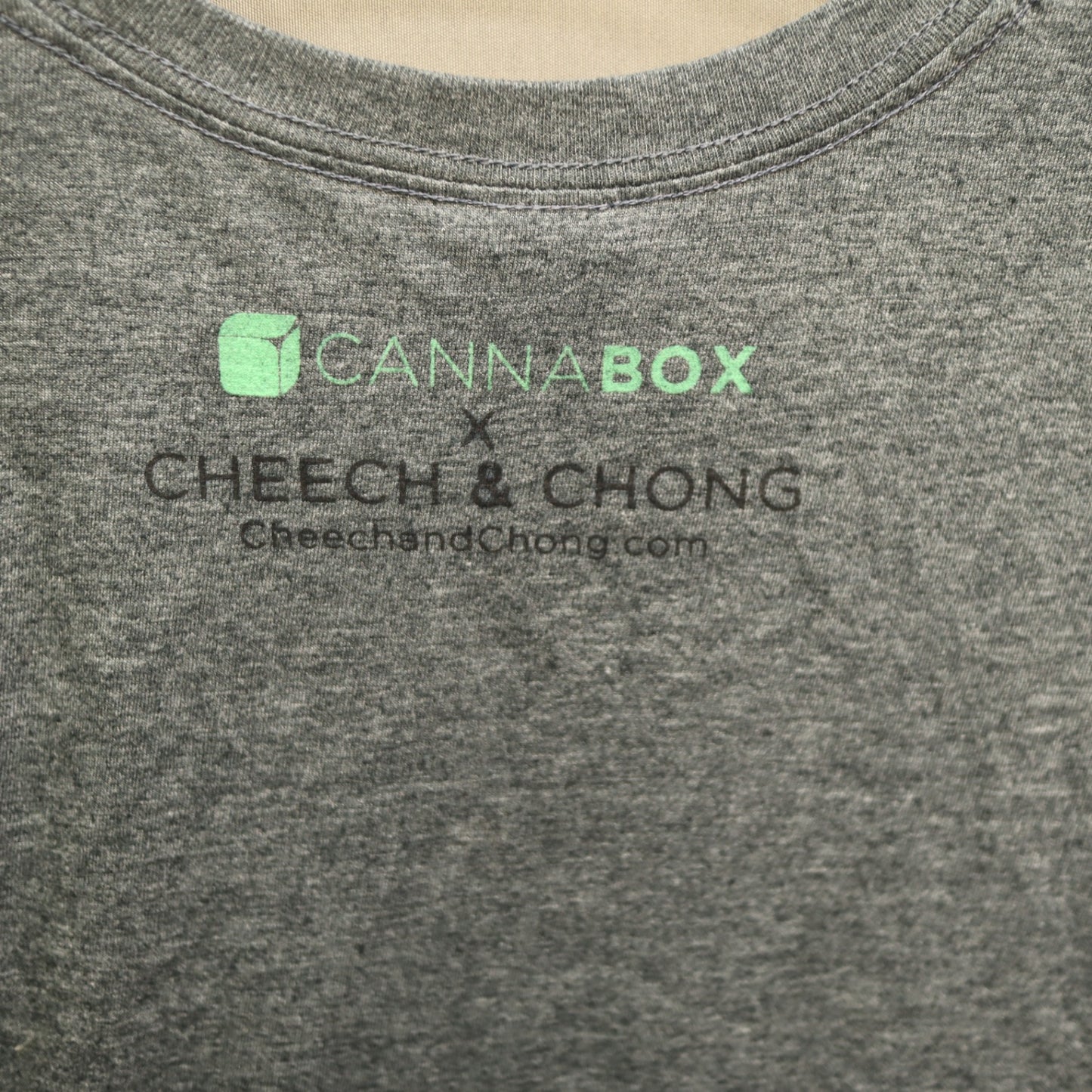 Cheech and Chong T-Shirt Mens Medium Heather Grey Cannabox Legalize It Graphic