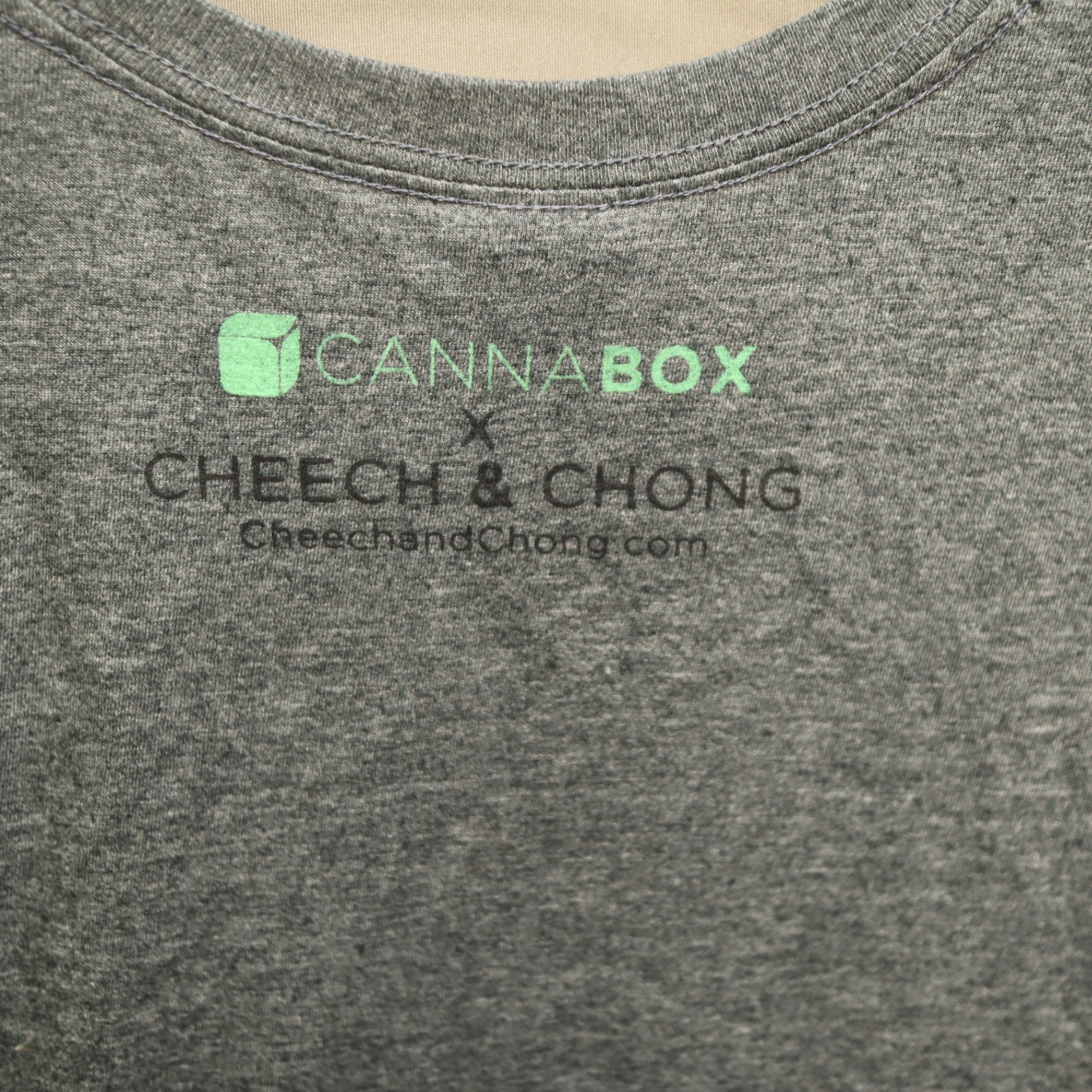 Cheech and Chong T-Shirt Mens Medium Heather Grey Cannabox Legalize It Graphic