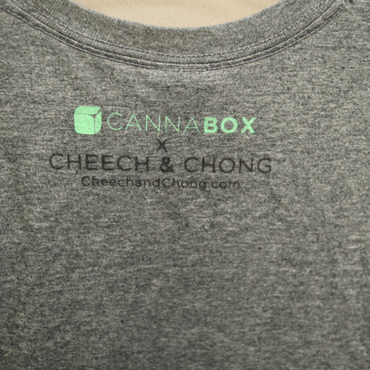 Cheech and Chong T-Shirt Mens Medium Heather Grey Cannabox Legalize It Graphic