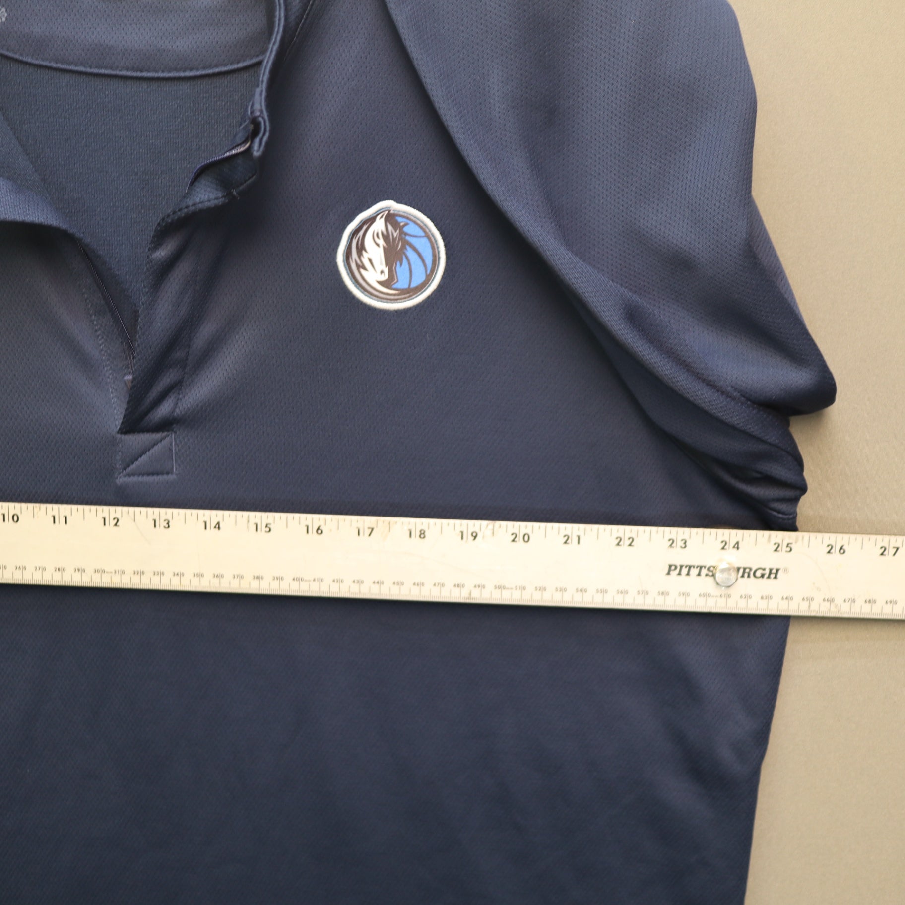 Nike Dri-Fit Dallas Mavericks Quarter Zip Pullover XXL Mark Aguirre #24 Patch NBA