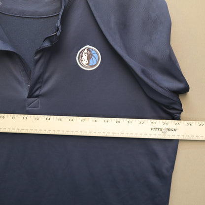 Nike Dri-Fit Dallas Mavericks Quarter Zip Pullover XXL Mark Aguirre #24 Patch NBA