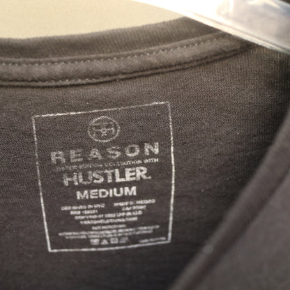 Reason x Hustler Graphic T-Shirt Mens Medium Black Palm Trees California Tee
