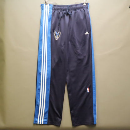 Adidas Dallas Mavericks Tearaway Track Pants Large Navy Blue Warm Up Snap NBA
