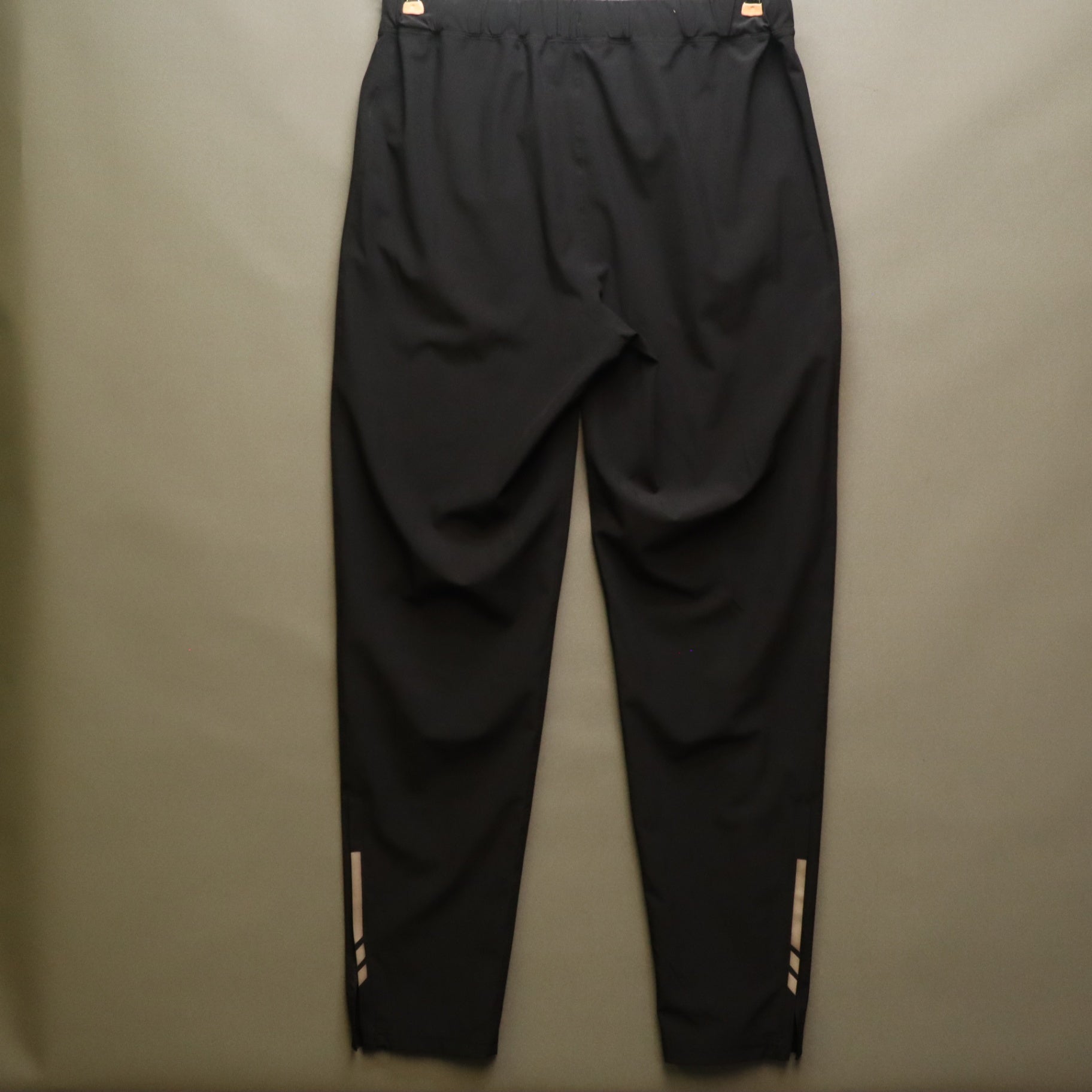 Ideology Mens Black Athletic Jogger Pants Medium Ankle Zip Reflective Strip