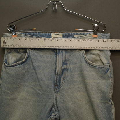 Cotton On Baggy Fit Light Wash Jeans Mens 32 Relaxed Straight Denim 100% Cotton