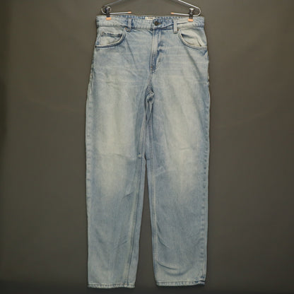 Cotton On Baggy Fit Light Wash Jeans Mens 32 Relaxed Straight Denim 100% Cotton