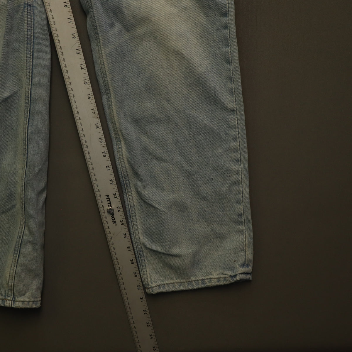 Cotton On Baggy Fit Light Wash Jeans Mens 32 Relaxed Straight Denim 100% Cotton