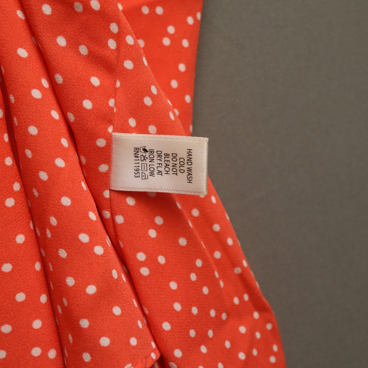 Active USA Orange Polka Dot Cami Tank Top Womens Large Strappy Crossover Back