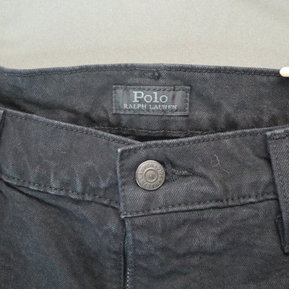 Polo Ralph Lauren Varick Slim Straight Black Jeans Mens 36x30 Denim Pants