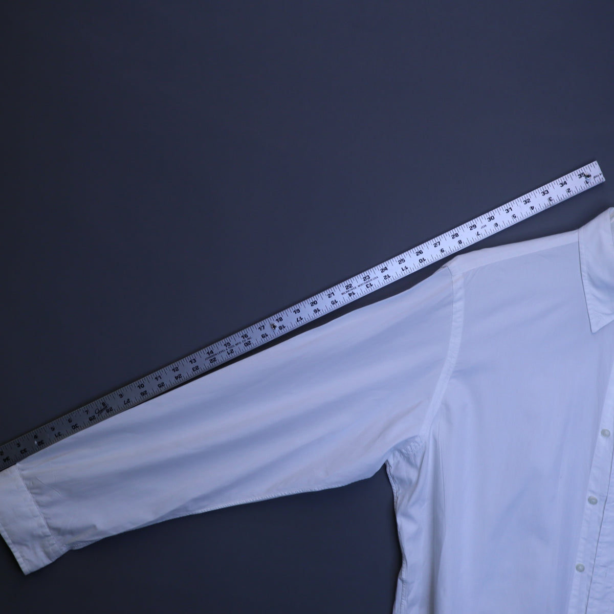 Ralph Lauren Mens XL Bermuda Poplin Button Down Shirt White Long Sleeve Blue Pony
