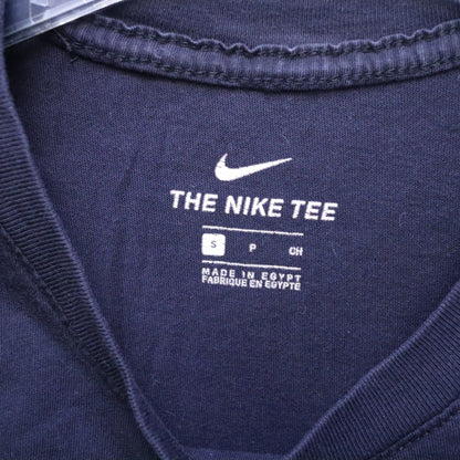 Nike Have A Nike Day Smiley Face Graphic T-Shirt Mens Small Black Aqua Swoosh