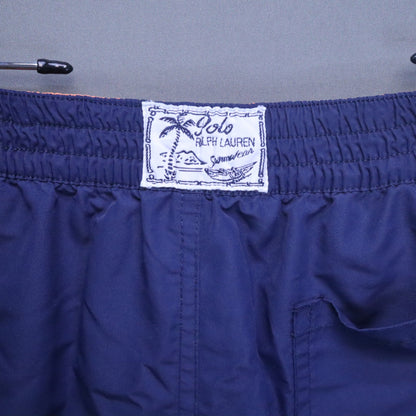 Polo Ralph Lauren Swim Trunks Boys XL 18-20 Board Shorts Navy Blue Big Pony Mesh