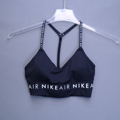 Nike Lingerie SNike Air Dri-FIT Indy Light Support Sports Bra Womens Small Black T-Back Strap