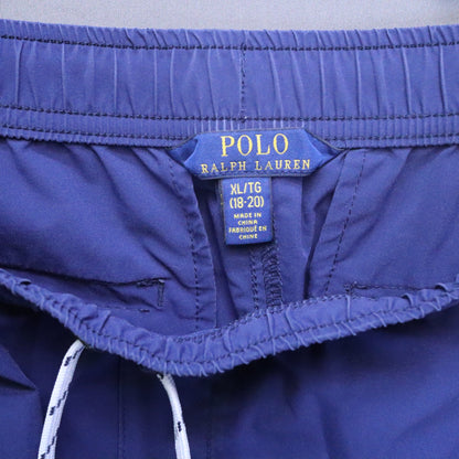 Polo Ralph Lauren Swim Trunks Boys XL 18-20 Board Shorts Blue Pink Pony Boardshort