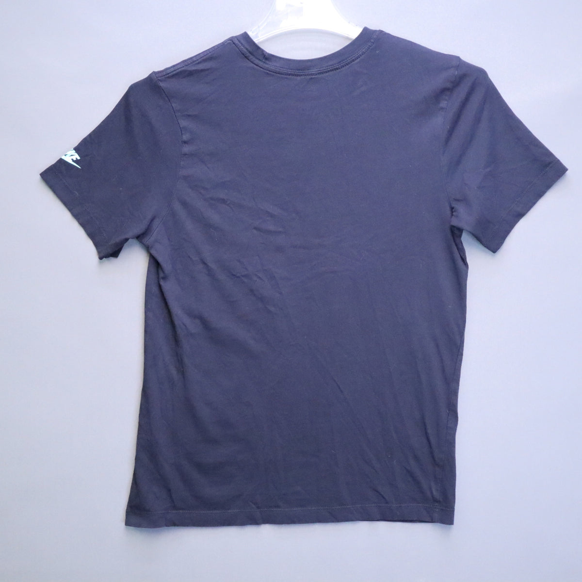 Nike Have A Nike Day Smiley Face Graphic T-Shirt Mens Small Black Aqua Swoosh