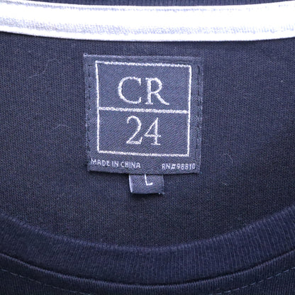 CR24 Money Bear Rhinestone T-Shirt Mens Large Black Crystal Studded Streetwear L