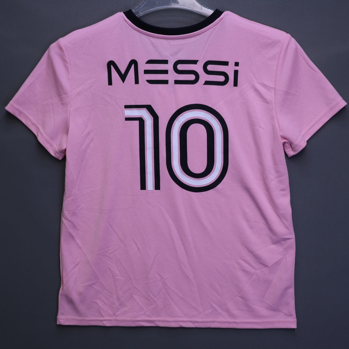 Lionel Messi Collection #10 Pink Inter Miami Style Soccer Jersey & Shorts Set L