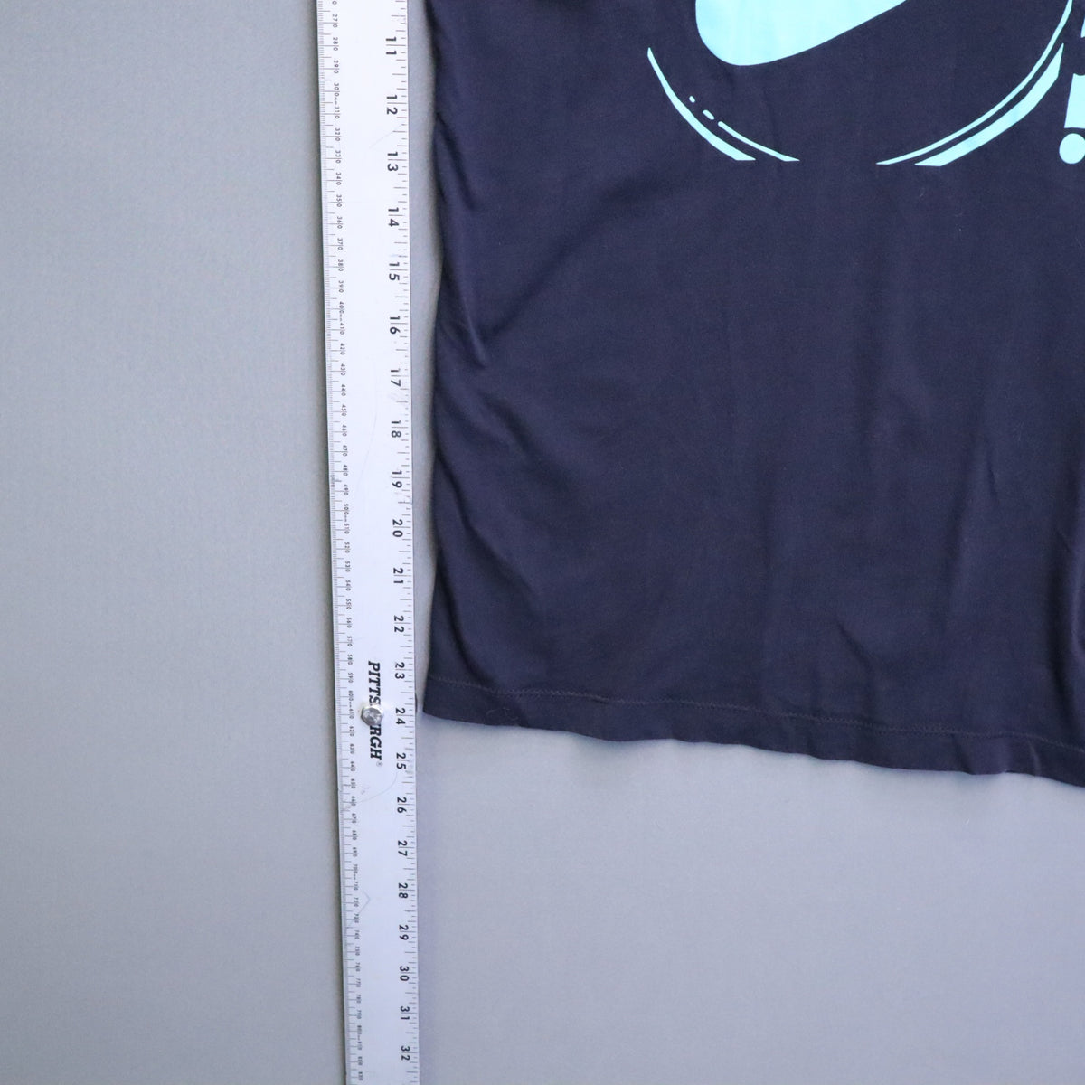 Nike Have A Nike Day Smiley Face Graphic T-Shirt Mens Small Black Aqua Swoosh