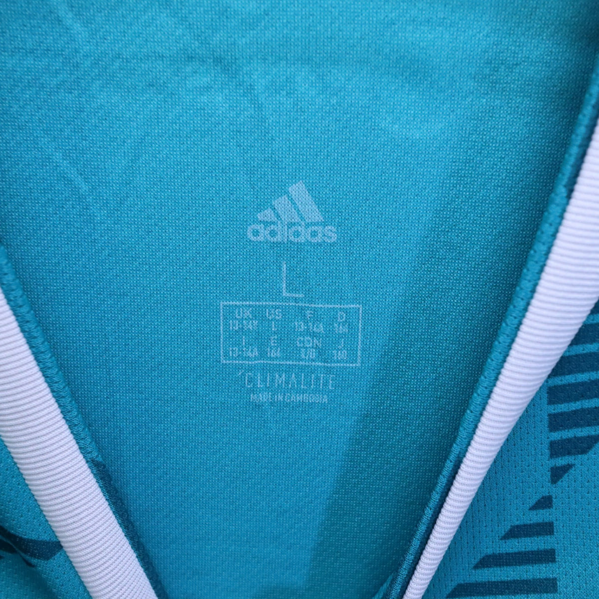 Adidas Germany 2018 World Cup Away Soccer Jersey Youth Large Teal DFB Climalite