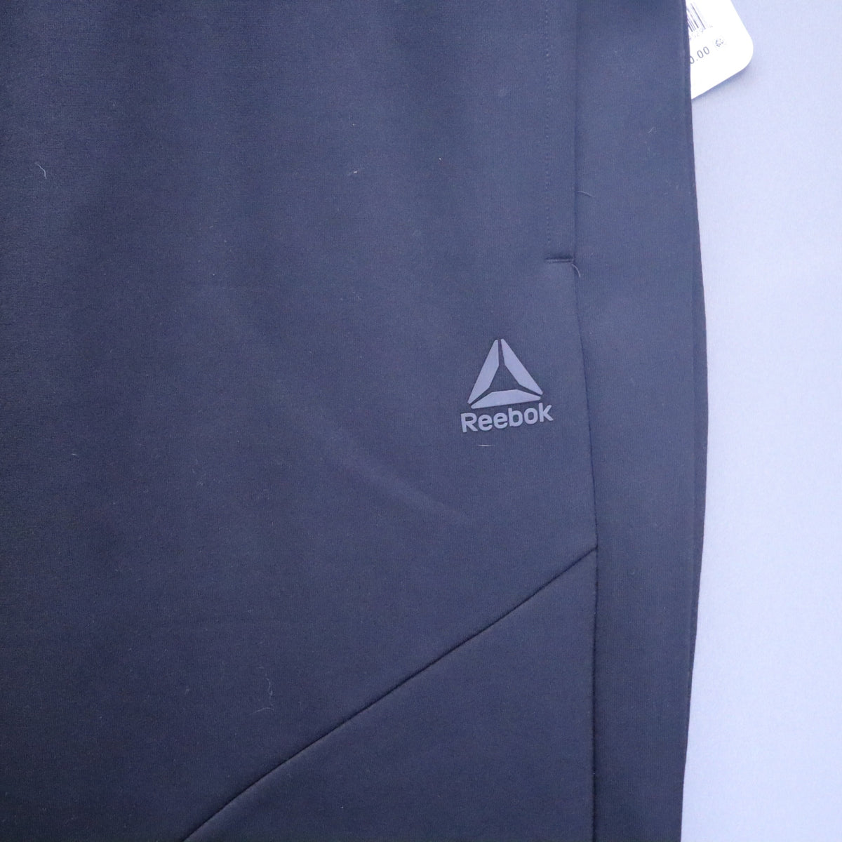 NWT Reebok Mens Slim Fit Fleece Jogger Sweatpants Black 3XL Zipper Pocket Tech