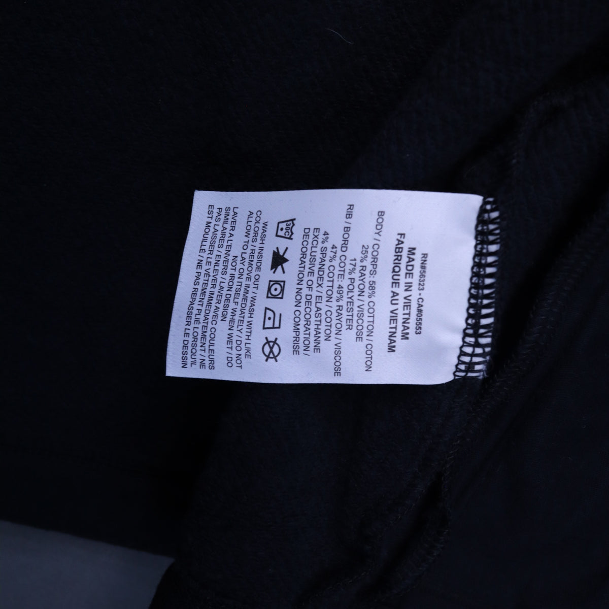 Nike Air Full Zip Cropped French Terry Hoodie Womens XS Black Spellout Sleeve
