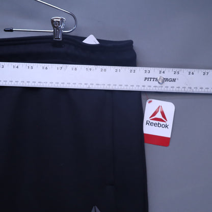 NWT Reebok Mens Slim Fit Fleece Jogger Sweatpants Black 3XL Zipper Pocket Tech