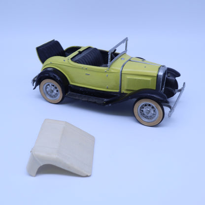 Vintage Hubley Metal Toy Car 1930 Packard Roadster Convertible Rumble Seat Yellow