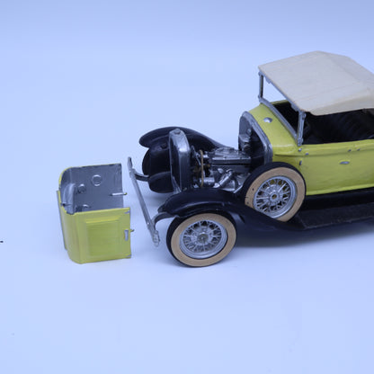Vintage Hubley Metal Toy Car 1930 Packard Roadster Convertible Rumble Seat Yellow