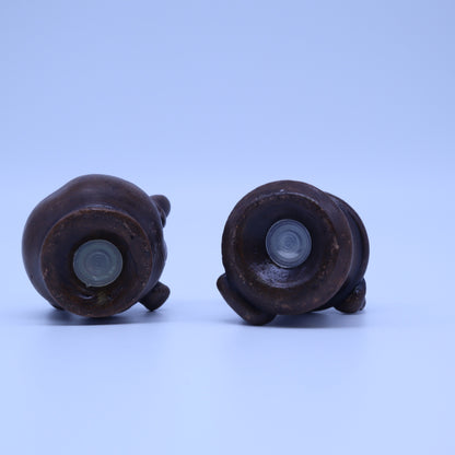 Studio Art Vintage Studio Art Pottery Face Jug Salt and Pepper Shakers Clay Grotesque Set
