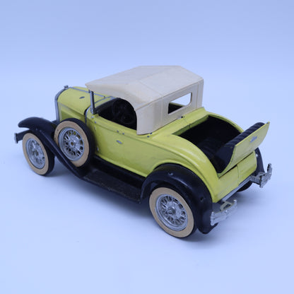 Vintage Hubley Metal Toy Car 1930 Packard Roadster Convertible Rumble Seat Yellow
