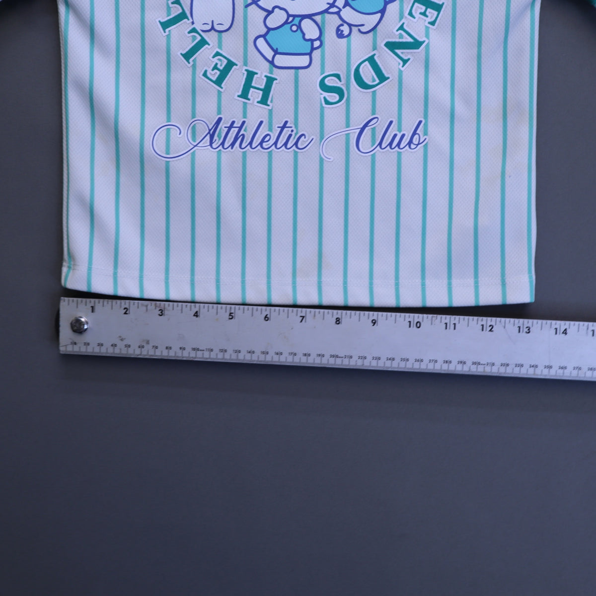 Sanrio Hello Kitty and Friends Athletic Club Jersey Shirt Kids XS 4/5 Striped