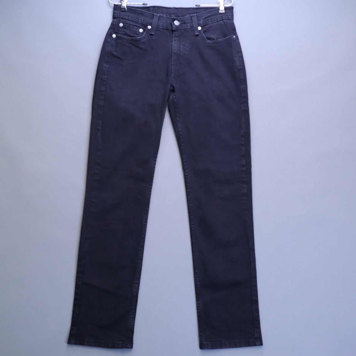 Levis 514 Straight Fit Jeans Mens W29 L32 Faded Black Denim Red Tab Pants